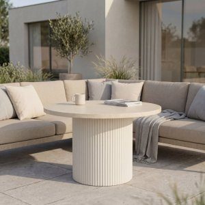 runt utebord gardeney - merca matbord ø122 cm trädgårdsbord