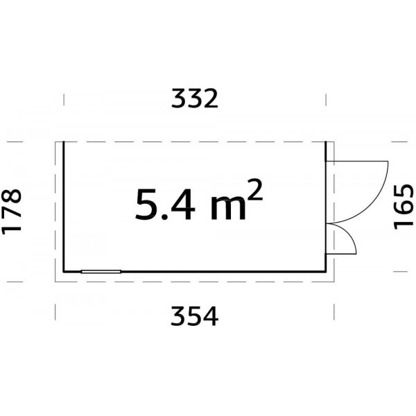 Förråd Mia - 5,4 m² Förråd Mia - 5,4 m²