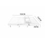 Helsingborg utf�llbar b�ddsoffa � Gr� | 193 cm