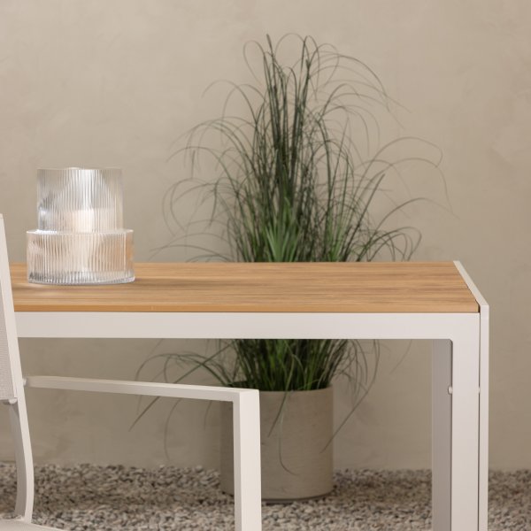 Chania Esstisch 205 x 90 cm - Beige + Reinigungsspray für Gartenmöbel Chania Esstisch 205 x 90 cm - Beige + Reinigungsspray für Gartenmöbel