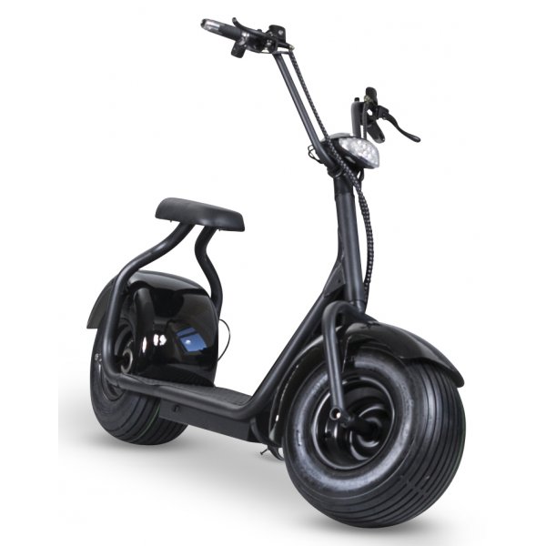 Elscooter Fatbike - 1000W + Reflekterende sele Elscooter Fatbike - 1000W + Reflekterende sele