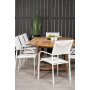 Bjurker Spisegruppe (180x120) - Hvid/Natur - 8 Stole