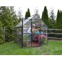 Canopia Harmony Drivhus i Polycarbonat 4,6 m - Mrkegr/klart glas