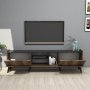 Elegant TV-b�nk 180 cm - Valn�t/svart
