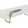 Serenity TV-b�nk 180 cm - Vit/guld
