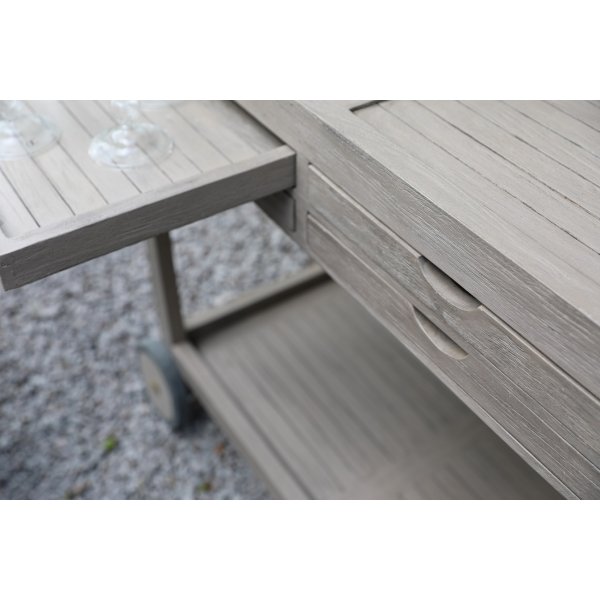 Saltö - Serveringsvagn i grå teak Saltö - Serveringsvagn i grå teak