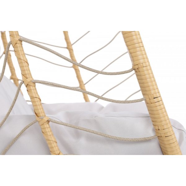 Hngstol Lugo - Svart/beige