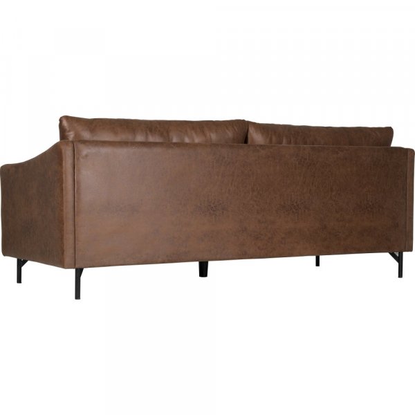 Vintage soffa 3-sits brun 223 cm
