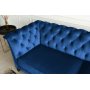 Soffa 3-sits Chesterfield Blå - Milton Soffa 3-sits Chesterfield Blå - Milton