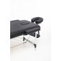 Massagebnk med metallben - 2 zoner - Svart