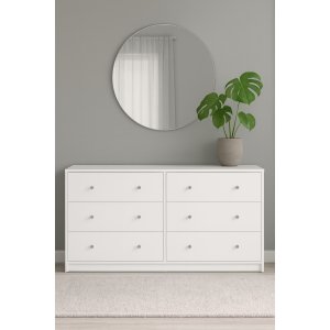 Byr� vit med 6 l�dor 143 cm bred