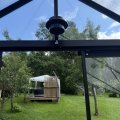 Kundbild Solcells Lampa - LED: Lyser fint ovanför dörren på...