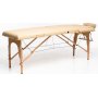 Massagebnk med trben - 2 zoner - Beige