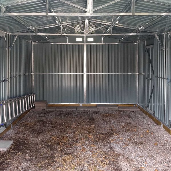 Blechgarage 23 m� - Doppelt�r | Komplettbausatz | Premium