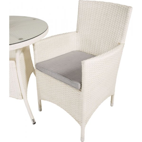 Frubol Matgrupp (ø90) - Vit - 2 Stolar Frubol Matgrupp (ø90) - Vit - 2 Stolar