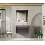 Badezimmerpaket - Monaco | Soft-Close-Schubladen & LED-Spiegel | 80 cm