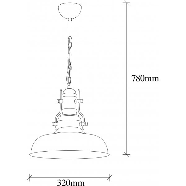 Berkeley taklampa 200-S - Svart