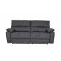 Reclinersoffa 2-sits extra bred i gr�tt - 197 cm