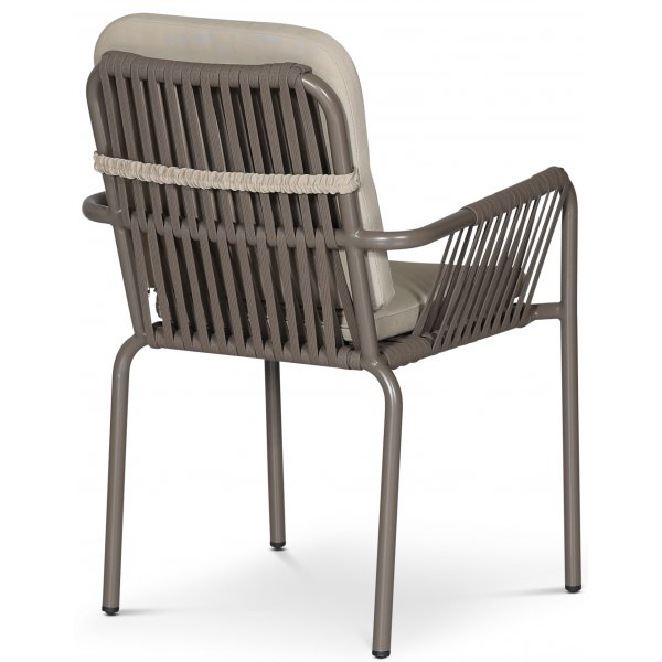 Lincoln stol - Grå med beige dyna Lincoln stol - Grå med beige dyna