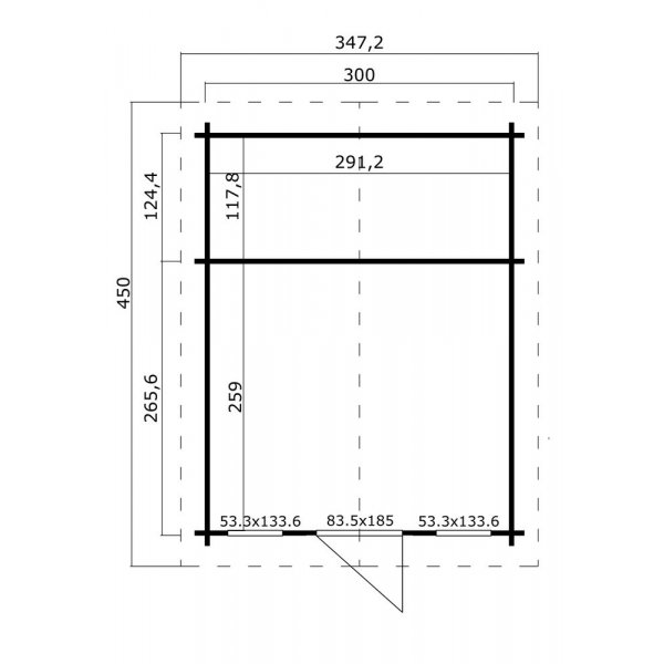 Friggebod Gunnhild - 11,7 m² Friggebod Gunnhild - 11,7 m²