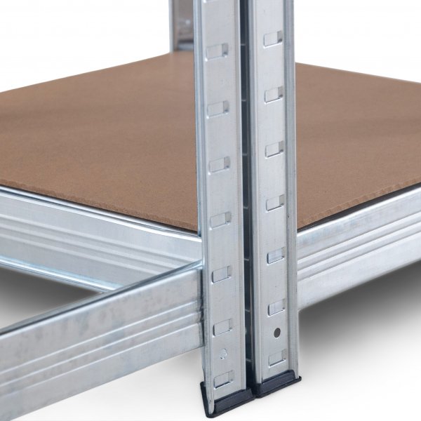 Hyllsystem i galvaniserat st�l � 3 hyllor med kopplingsbeslag