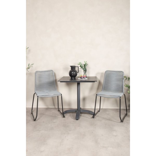 Garnviken Matgrupp (70x70) - Svart - 2 Stolar Garnviken Matgrupp (70x70) - Svart - 2 Stolar