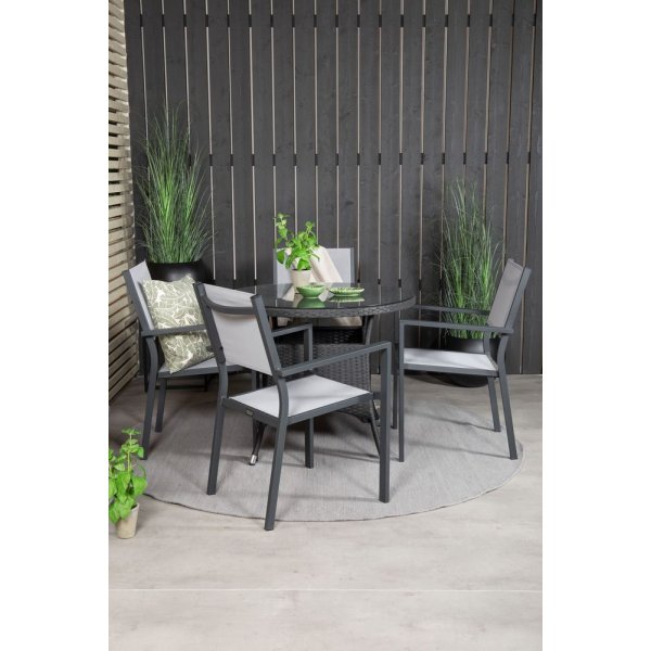 Frubol Matgrupp (ø90) - Svart - 4 Stolar Frubol Matgrupp (ø90) - Svart - 4 Stolar