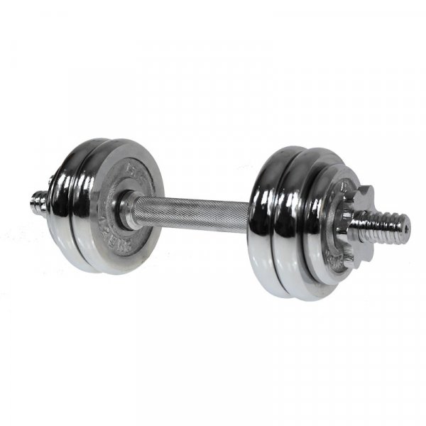 Hantelset - Kromade vikter & hantel - 15 kg