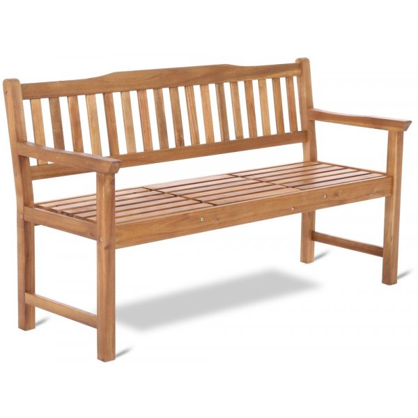 B�nk Lux - Tr�dg�rdsb�nk med uppf�llbart bord (Acacia-tr�)