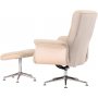 Fåtölj med fotpall Hagön - beige teddy whitewash Fåtölj med fotpall Hagön - beige teddy whitewash