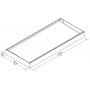 Canopia Sophia Opal Indgangsloft 0,9 x 2 Hvid/opal glas