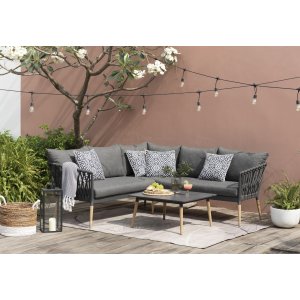 Livsstil Have Ipanema udendørs gruppe med hjørnesofa og bord - Grå Livsstil Have Ipanema udendørs gruppe med hjørnesofa og bord - Grå