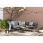 Lifestyle Garden Ipanema Gartengruppe mit Ecksofa und Tisch - Grau