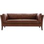Soffa 3-sits brun vintage PU 198 cm - Heritage