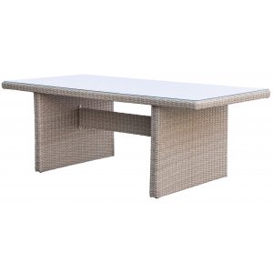 Utebord Hampton 200x100 cm - natur konstrotting Utebord Hampton 200x100 cm - natur konstrotting