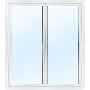 Läs mer om Parfönsterdörr 3-glas - Utåtgående - PVC - U-värde 0,96 - Klarglas, Vänsterhängd - PVC-fönster, Fönster