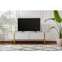 Serenity TV-b�nk 180 cm - Vit/guld