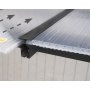 Canopia Olympia Balkondach aus Aluminium 3 x 4 - Dunkelgrau/Klarglas