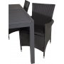 Holma Spisegruppe (160x100) - Svart - 4 Stole