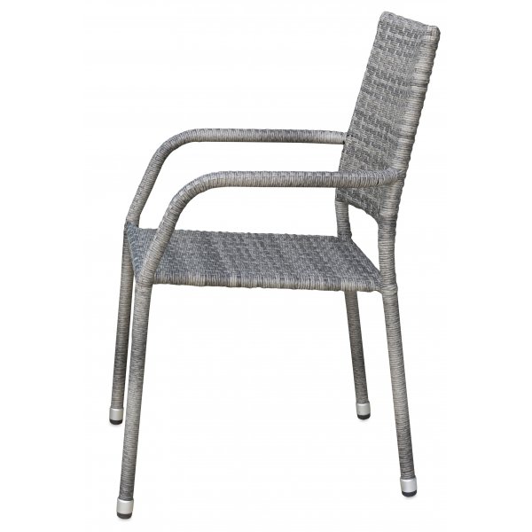 Ida pinottava ulkotuoli harmaata synteettistä rottinkia Ida pinottava ulkotuoli harmaata synteettistä rottinkia