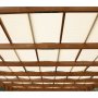 Tr�pergola 3,65x3m furu m�rkbrun f�r altan & tr�dg�rd