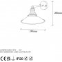 Conic v�gglampa 12196 - Guld