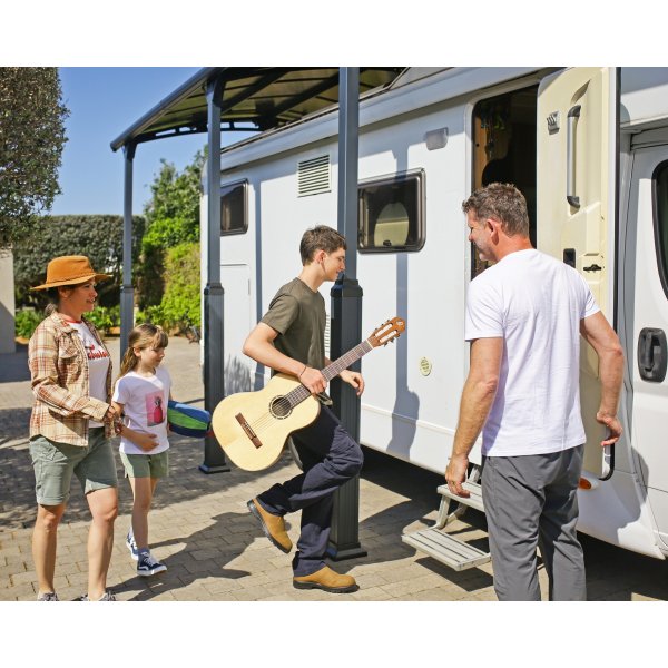 Canopia Alpine Carport i Metall Fr Husbil 3,6 x 6,5 - Gr