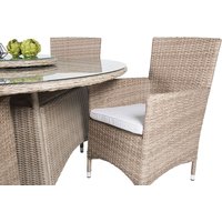 Johansfors Karmstol med dyna – Natur/sand dyna Johansfors Karmstol med dyna – Natur/sand dyna
