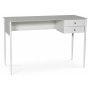 Flash skrivbord 120x50 cm - Vit / M�ssing