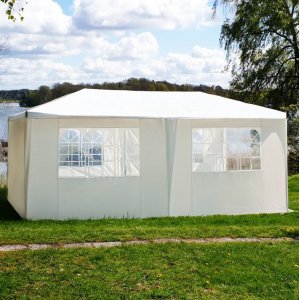 Partyzelt 3×6 m mit Wänden | Weiß Partyzelt 3×6 m mit Wänden | Weiß