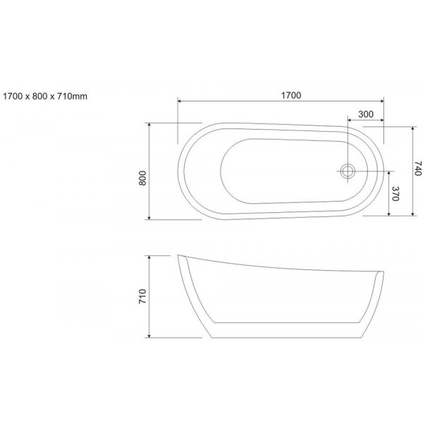 Badkar Waikiki - 170 cm Badkar Waikiki - 170 cm