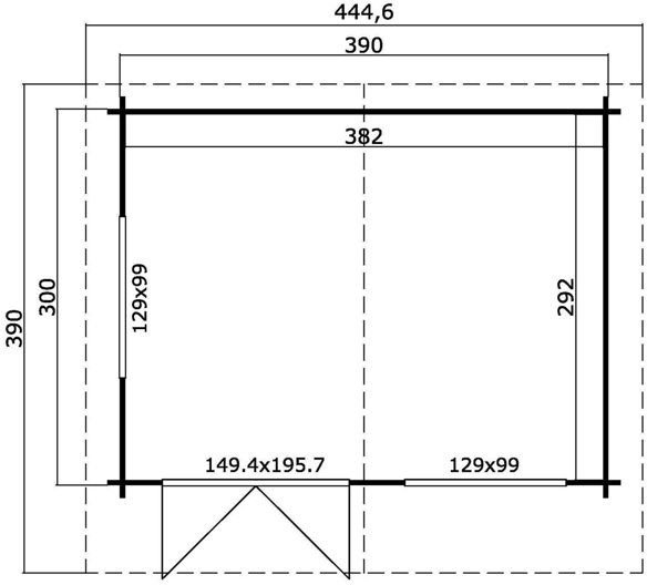 Friggebod-hus Frideborg A - 11,5 m² Friggebod-hus Frideborg A - 11,5 m²