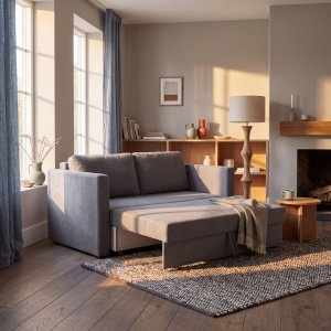 Liten Bäddsoffa Mind 2-sits Framåtbäddad - Antracit, bredd 139 & 197x122 cm Liten Bäddsoffa Mind 2-sits Framåtbäddad - Antracit, bredd 139 & 197x122 cm