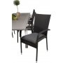 Eken�s Matgrupp (224x100) - Svart/Gr�/Vit - 8 Stolar